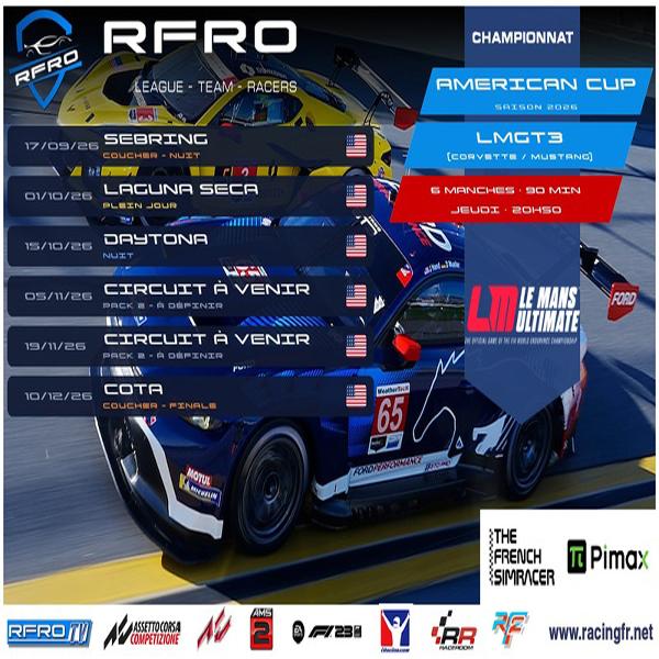 Affiche championnat americancup lmgt3 600